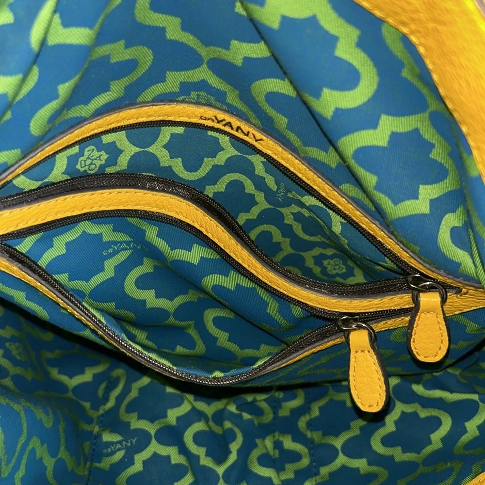 Oryany Lyssie Soft Pebbled Leather Color-Block Tote Shoulder Bag - Picture 11 of 15